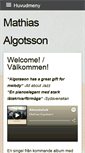 Mobile Screenshot of mathiasalgotsson.com